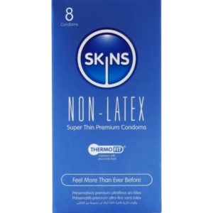 SKINS - PRESERVATIVI SENZA LATTICE, CONFEZIONE DA 8